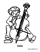 Boy Playing the Cello