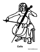 Girl Playing the Cello