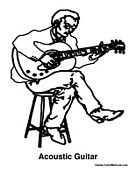 Man Playing Acoustic Guitar