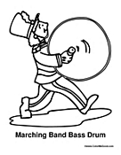 Marching Band Bass Drum
