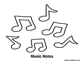 Music Notes to Color