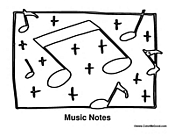 Music Notes for Coloring