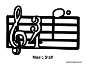 Music Staff Treble Clef