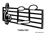 Treble Clef with Notes