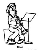 Boy Playing the Oboe
