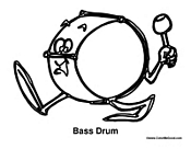 Bass Drum Cartoon