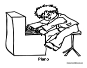 Kid Playing the Piano