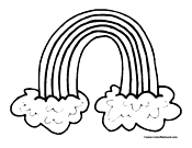 Rainbow Coloring Page 3