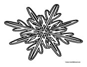 Snowflake Coloring Page 1