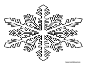 Snowflake Coloring Page 5