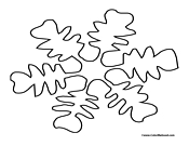 Snowflake Coloring Page 7