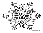 Snowflake Coloring Page 9