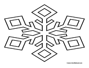 Snowflake Coloring Page 11