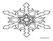 Snowflake Coloring Page 14
