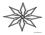 Snowflake Coloring Page 15
