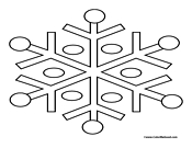 Snowflake Coloring Page 16