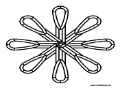 Snowflake Coloring Page 22