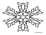 Snowflake Coloring Page 23