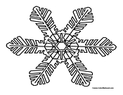 Snowflake Coloring Page 26
