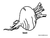 Beet Coloring Page
