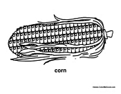 Corn Coloring Sheet
