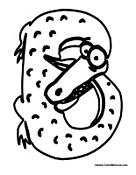 Alligator Alphabet - Letter B