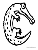 Alligator Alphabet - Letter C
