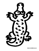 Alligator Alphabet - Letter I
