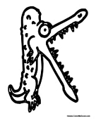 Alligator Alphabet - Letter K