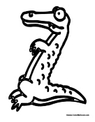 Alligator Alphabet - Letter Z