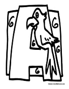 Bird Alphabet - Letter A