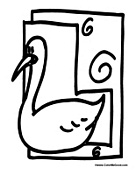 Bird Alphabet - Letter L