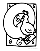 Bird Alphabet - Letter Q