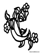 Flower Alphabet ABCs - Letter C