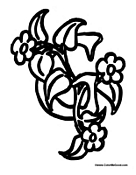 Flower Alphabet ABCs - Letter G