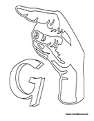 Sign Language - Letter G