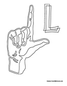 Sign Language - Letter L