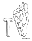 Sign Language - Letter T