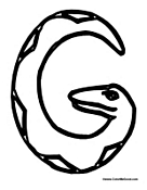 Snake Alphabet - Letter G