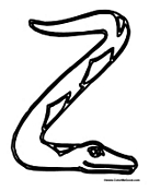 Snake Alphabet - Letter Z