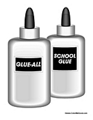 Two Bottles of School Glue