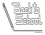 School Theme Coloring Pages