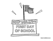 First Day of School Flag