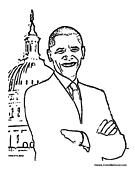 Barack Obama Coloring Sheet