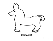 Democrat Donkey Coloring