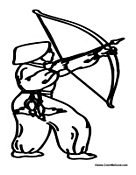 Archer with Bow and Arrow