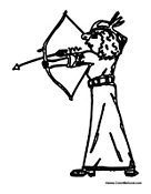 Girl Doing Archery Bow Arrow