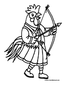 Chicken with Bow and Arrow