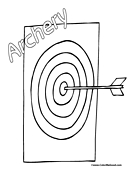 Bow and Arrow Target Coloring