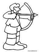 Archery Coloring Page 6